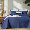FLYMME Twin Quilt Bedding Set, Vintage Olive Leaf Design Bedspread Bed Coverlet by FLYMME