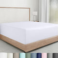 California Design Den Twin Fitted Sheet Cotton Sateen, Durable All-Around by CaliforniaDesignDen