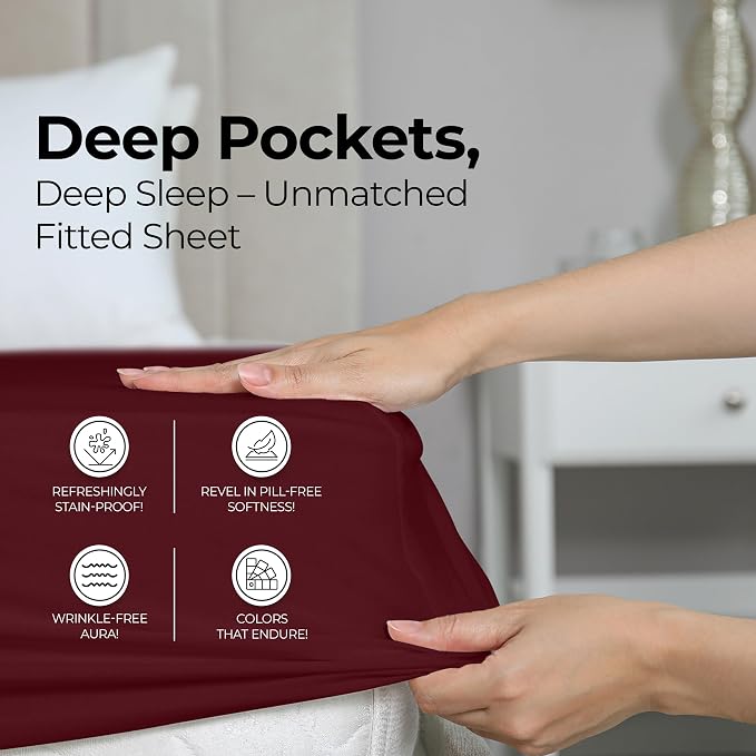 Utopia Bedding King Fitted Sheet - Image 4