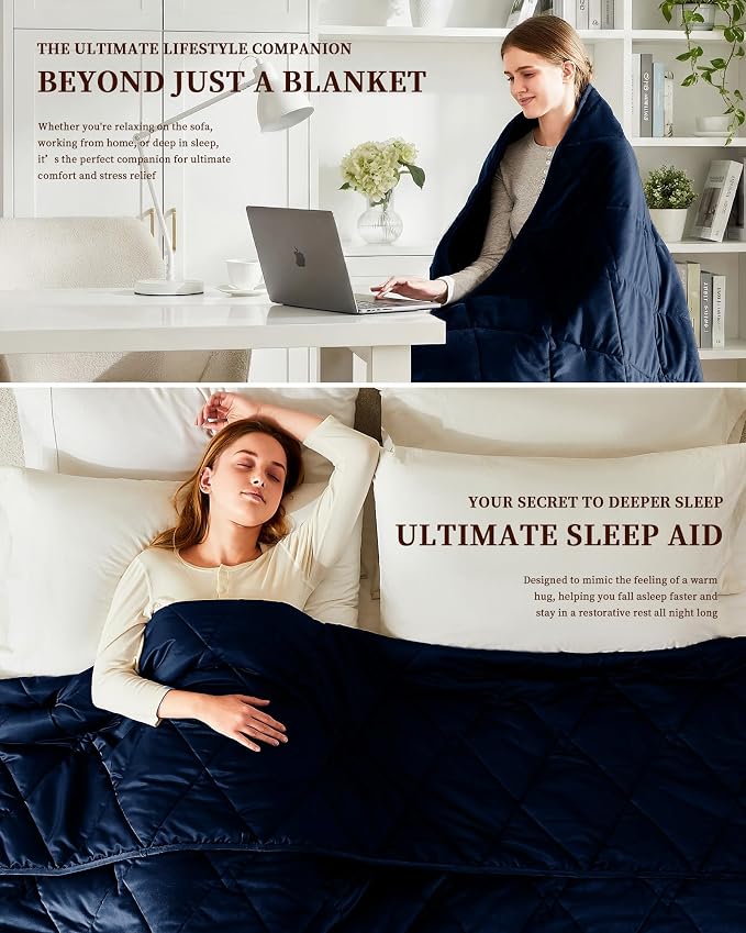 L'AGRATY Queen/King Size Weighted Blanket - Image 5