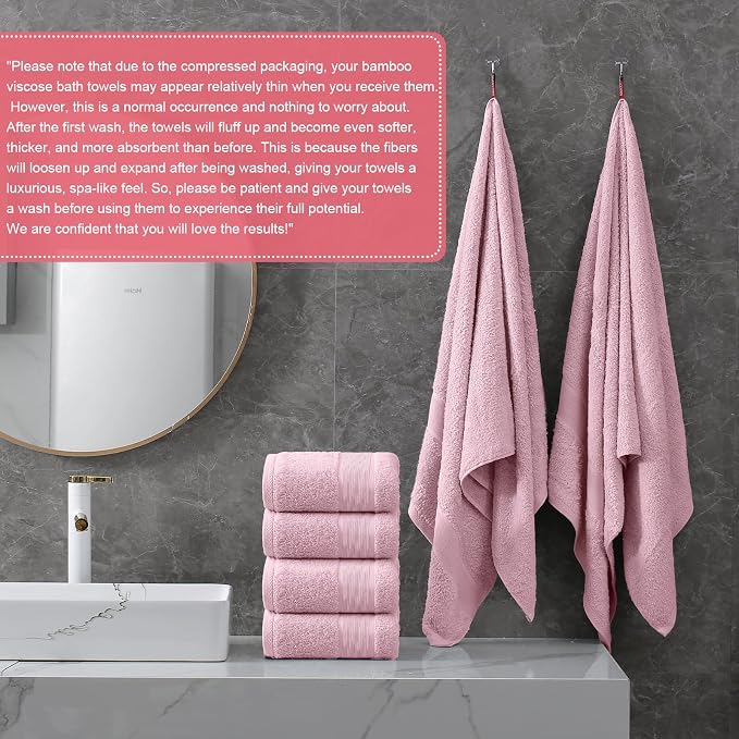 Aibaser Bath Towels, 27x54inch - Image 7