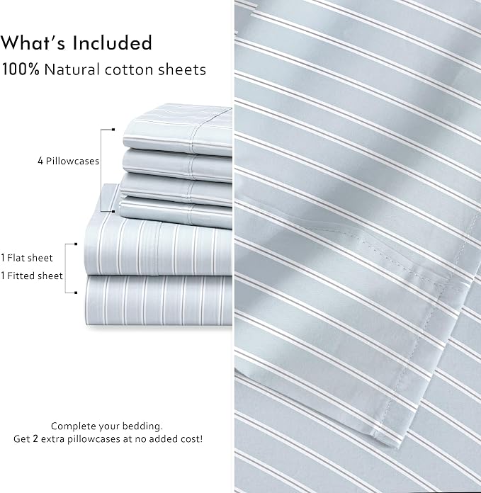 RUVANTI 6 Pcs Cotton Sheets - Image 4