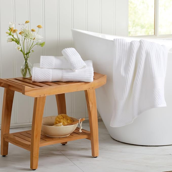 Springtree Home 100% Cotton Bath Towel Set | 6 Piece Set | Absorbent & - Image 5