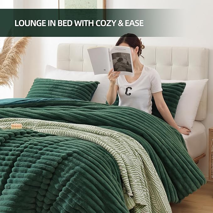 Smoofy Fluffy King Size Comforter Set 3 Pieces - Image 6