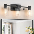 3-Light Matte Black Wall Sconces by Esfos