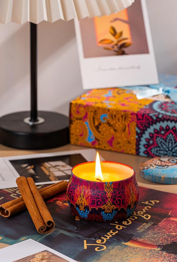Candle Gift Set for Women, 4 Pack Long Lasting Lavender Scented Soy Candles - Image 7