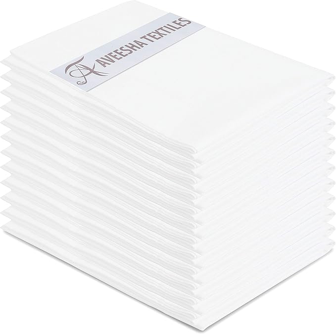 Aveesha 12 Pack Poly Cotton Pillow Cases by Aveesha