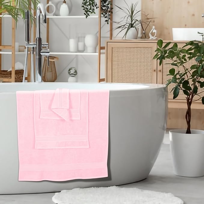 Elvana Home Ultra Soft 6 Pack Cotton Towel Set, Contains 2 Bath Towels 28x55 - Image 5
