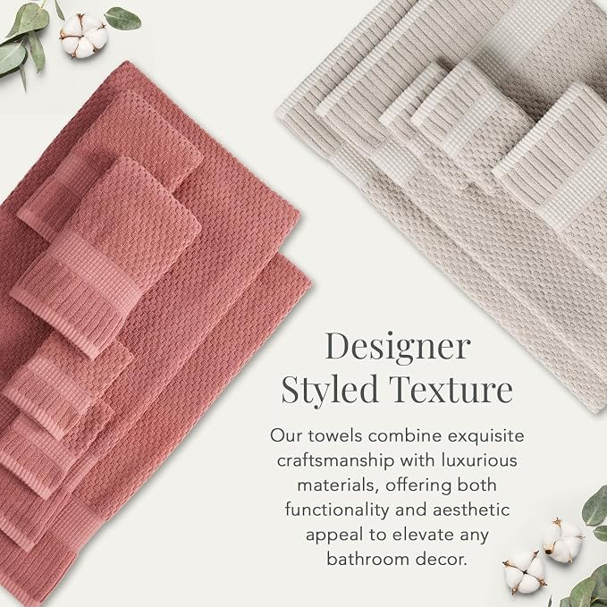 NY Loft 100% Cotton Hand Towel 6 Pack | Super Soft & Absorbent Quick-Dry Hand - Image 5