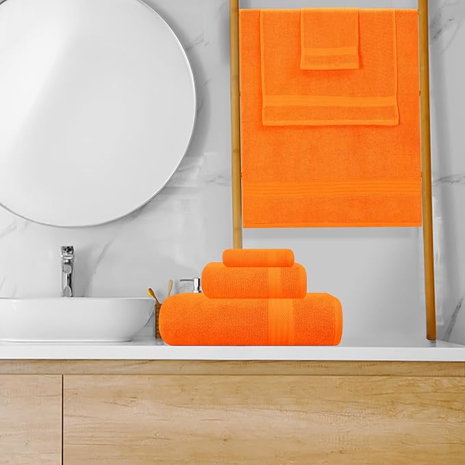 GLAMBURG Ultra Soft 8-Piece Towel Set - Image 4