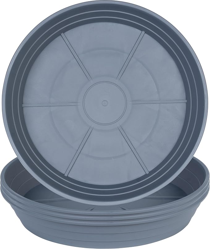 Plant Saucer 6 Inch 4 Pack 6 8 10 12 14 16 18 20 25, Plastic Plant Trays by LWALRS