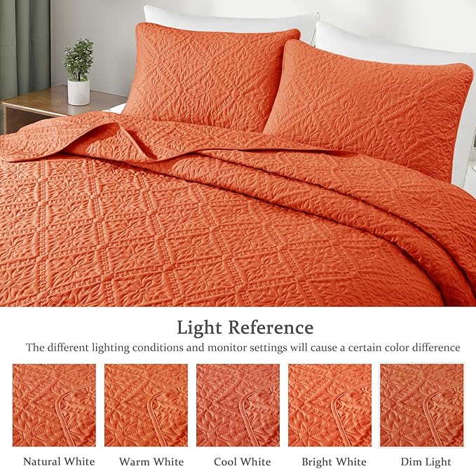 Exclusivo Mezcla California King Quilt Bedding Set, Lightweight Soft Bedspreads - Image 3