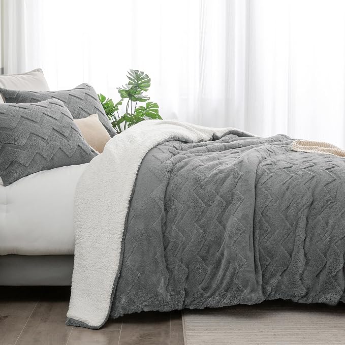 BEDELITE Fluffy Twin Comforter Set - Image 4
