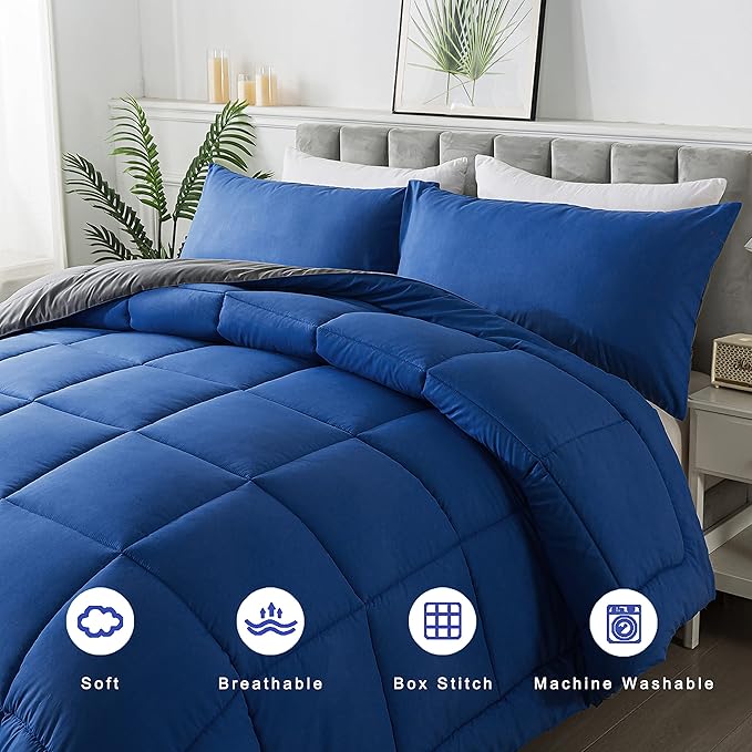 DOWNCOOL Twin Comforter Set -All Season Bedding Comforters Sets - Image 3