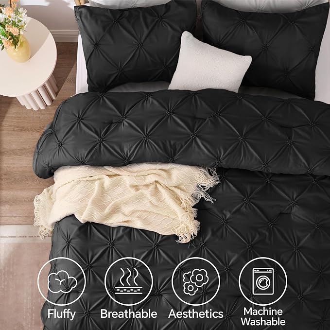 BEDELITE Black Comforter Set Queen - Image 5