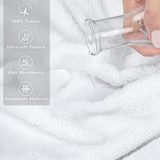 American Soft Linen 35x70 Jumbo Large Bath Towel, 600 GSM 100% Cotton Turkish - Image 4