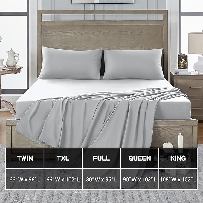 FreshCulture King Flat Sheets Only 2 Pack - Image 5