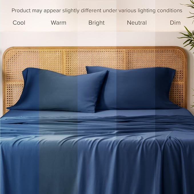 Bare Home 100% Rayon Made from Bamboo Luxury Queen Size Set of 2 Cooling - Image 5