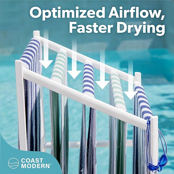 Coast Modern Pool Towel Rack – Choose Your Color - Image 4