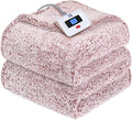 SEALY Electric Blanket Twin Size, Soft Sherpa Heated Blanket Single Control by Sealy