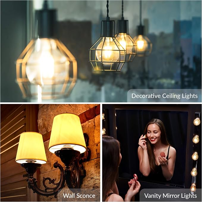 Simba Lighting Small Globe G16.5 Round Bulb 40W E12 Candelabra Base - Image 4