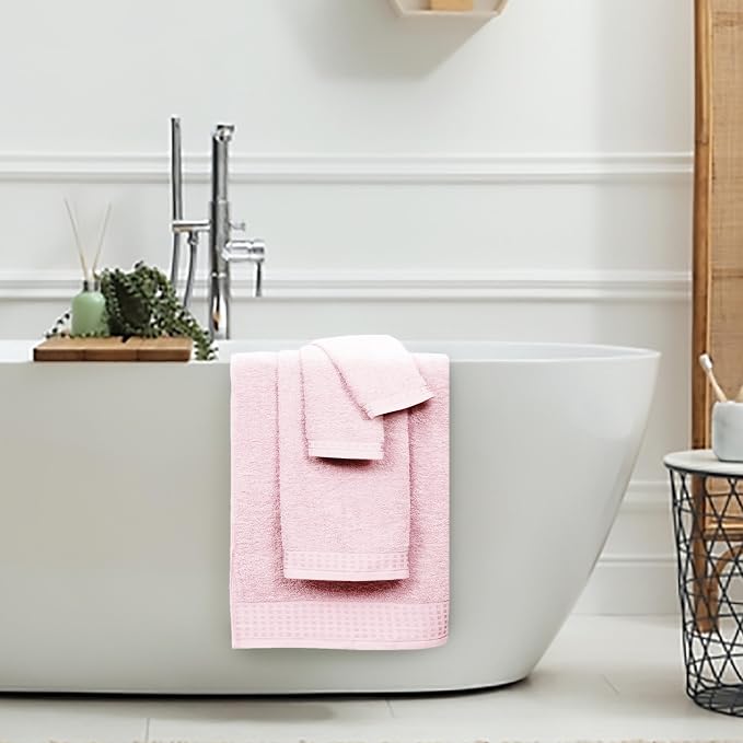 GLAMBURG 100% Cotton Ultra Soft 6 Pack Towel Set, Contains 2 Bath Towels 28x55 - Image 4