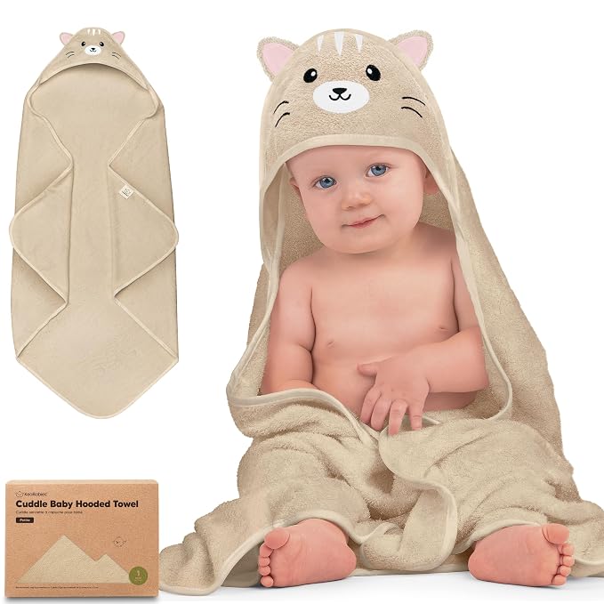 KeaBabies Hooded Baby Towel for Newborn by KeaBabies