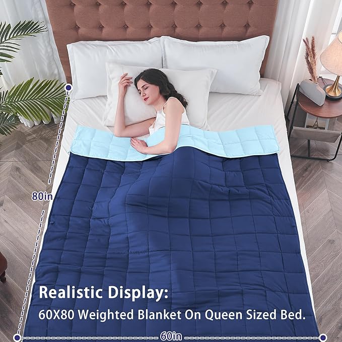 yescool Weighted Blanket for Adults Cooling Heavy Blanket for Sleeping Perfect - Image 2