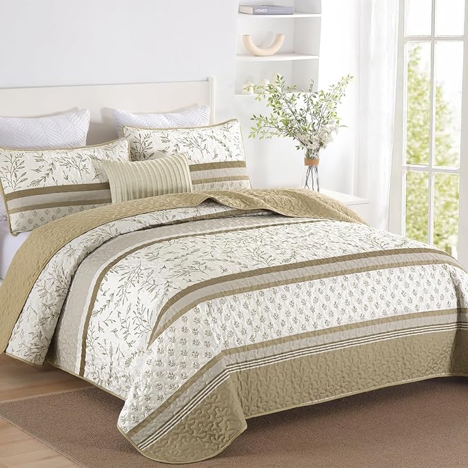 DJY Striped Quilt Set King Size - Image 2