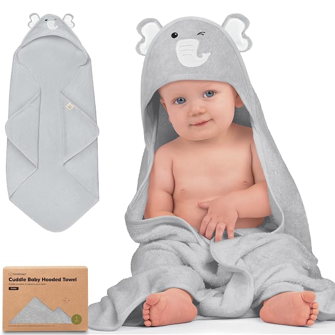 KeaBabies Hooded Baby Towel for Newborn by KeaBabies
