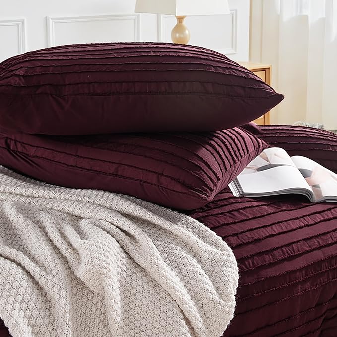 NEXHOME PRO Duvet Cover King, 3 Pieces Boho Tufted Duvet Cover Set, Soft and - Image 6
