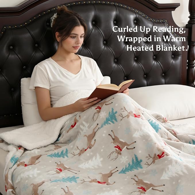 Electric Heated Blanket Throw Size 50" x 60" - Image 6