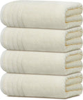Tens Towels Pack of 4 Extra Large Bath Towels 30 x 60 Inches, 100% Cotton by TensTowels
