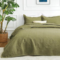 Love's cabin Oversized King Size Quilt Bedding Set Green Bedspreads by Lovescabin