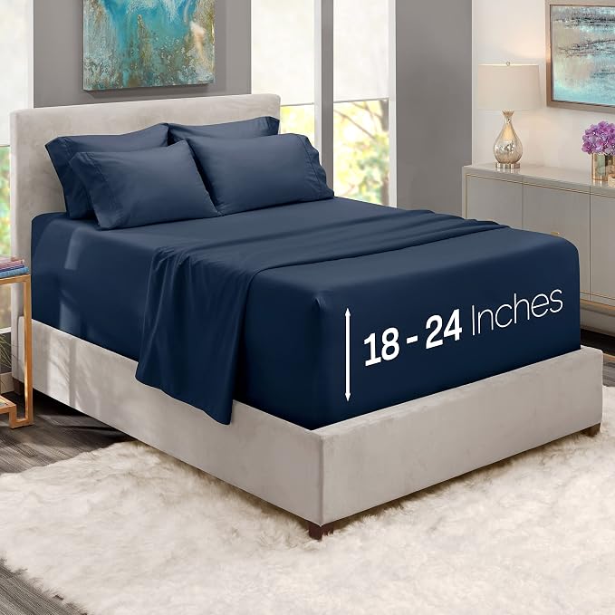 Hearth & Harbor Extra Deep Pocket Queen Sheets Sets - Image 2