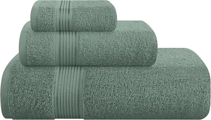Belizzi Home Ultra Soft 3 Pack Cotton Towel Set, Contains a Bath Towel 28x55 by Unknown