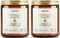 AOOVOO Coconut Vanilla Candles - 9 oz Scented Candles by AOOVOO