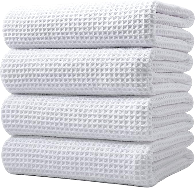 POLYTE 430 GSM Microfiber Oversize Quick Dry Lint Free Bath Towel, 60 x 30 in by Polyte