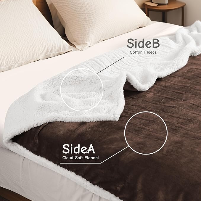 Electric Heated Blanket Queen Size 84"x90", Soft Flannel - Image 4