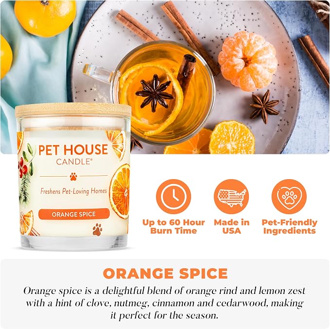 One Fur All Pet House Fall Candles, Long Lasting, Clean Burning, Soy Wax - Image 2
