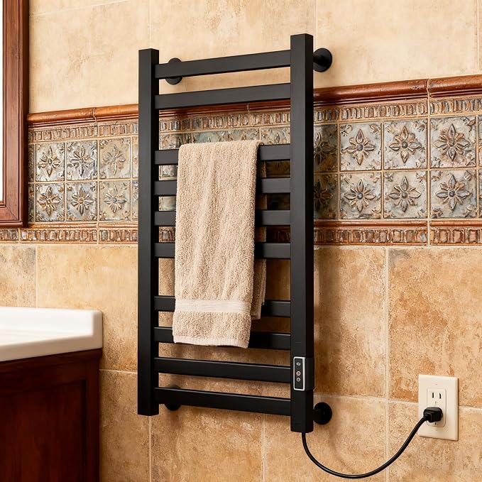 Verida Towel Warmer Rack, Heated Towel Rack - Image 4