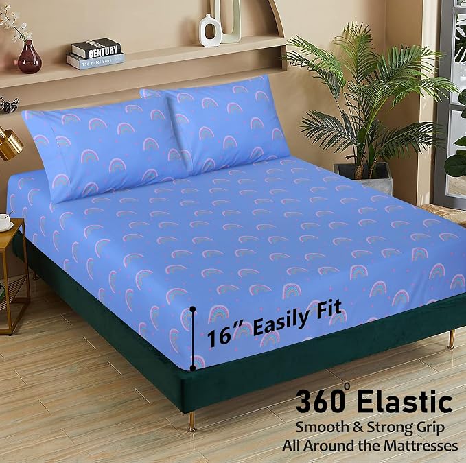 RUVANTI 100% Cotton Sheets – Full Size Percale Bedding, Cooling & Breathable - Image 5