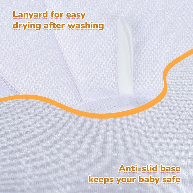 YooxArmor Baby Bath Pad for Infant Bathtub Sink, Non-Slip Flower Bathtub for - Image 7