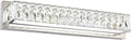 ZUZITO Crystal Bathroom Light Fixtures Over Mirror, 22.8in Modern LED Vanity by HOME