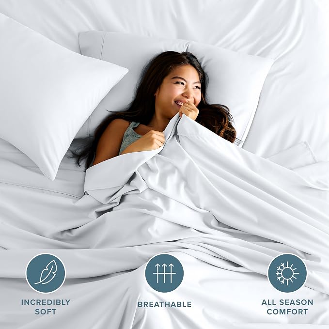 Bare Home Full Flat Sheet - Image 3