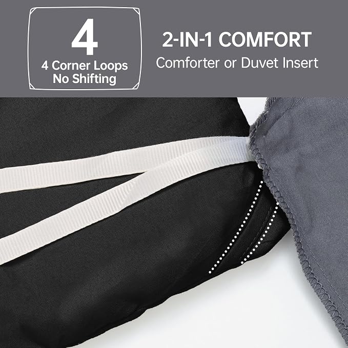 MUXHOMO Black Queen Comforter Set, All Season Ultra Soft Down Alternative - Image 6
