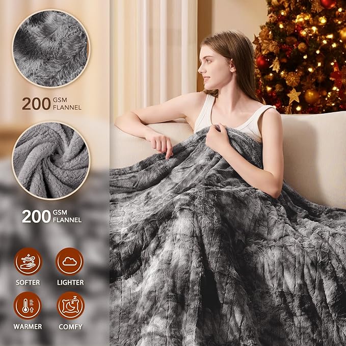 Homemate Heated Blanket Electric Throw - Image 2
