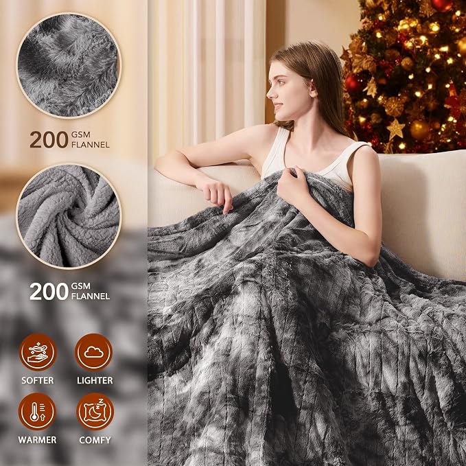 Homemate Electric Heated Blanket Full Size - Image 2