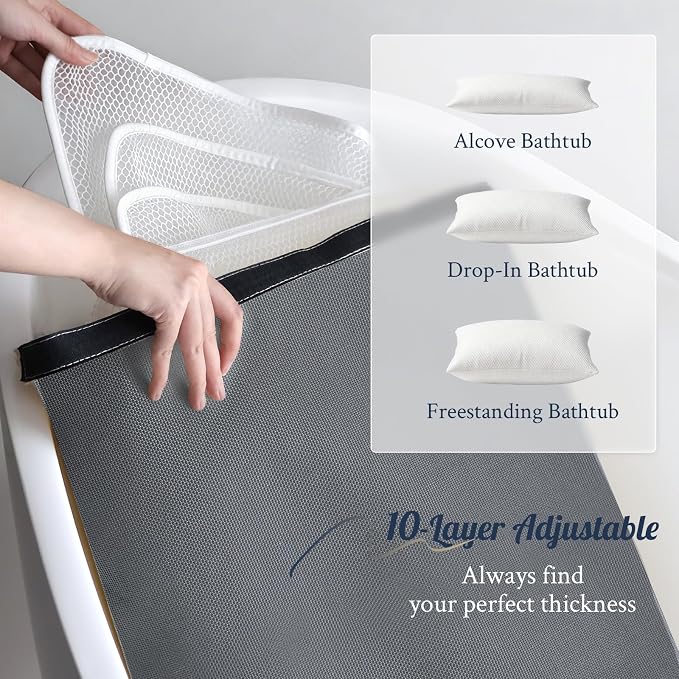 Luxury Bathtub Pillow, Gift for Christmas Birthday Mother's Day, Skin-Friendly - Image 5