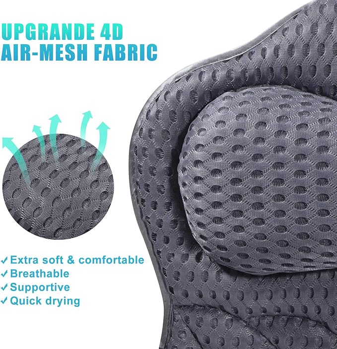 Bath Pillow, Tub Pillow for Bathtub - Image 3